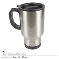 14oz Stainless Steel Mugs 150