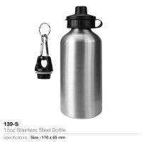 15oz Stainless Steel Bottle- 139-S