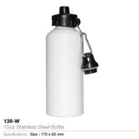 15oz Stainless Steel Bottle- 139-W