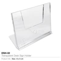Transparent  Desk Sign Holder-DSH-02