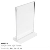 Acrylic Desk Sign Holder-DSH-05