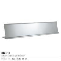 Silver Desk Sign Holder- DSH-11