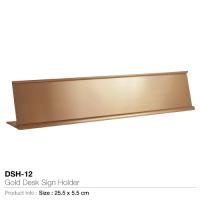 Gold Desk Sign Holder- DSH-12