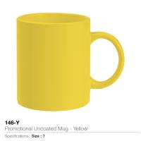 Promotional Uncoated Mug- Yellow 146-Y