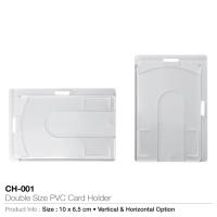 Double Size PVC Card Holder - CH-001