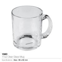 11oz Clear Glass Mug - 158C