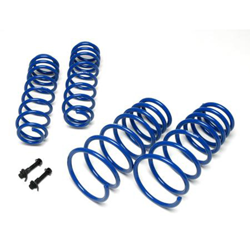05-13 mustang ground force lowering coil springs blue front 1.3