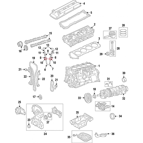 Nissan 11099-6nissan26a valve seats