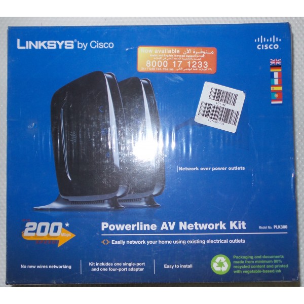 Cisco linksys powerline av network kit plk300