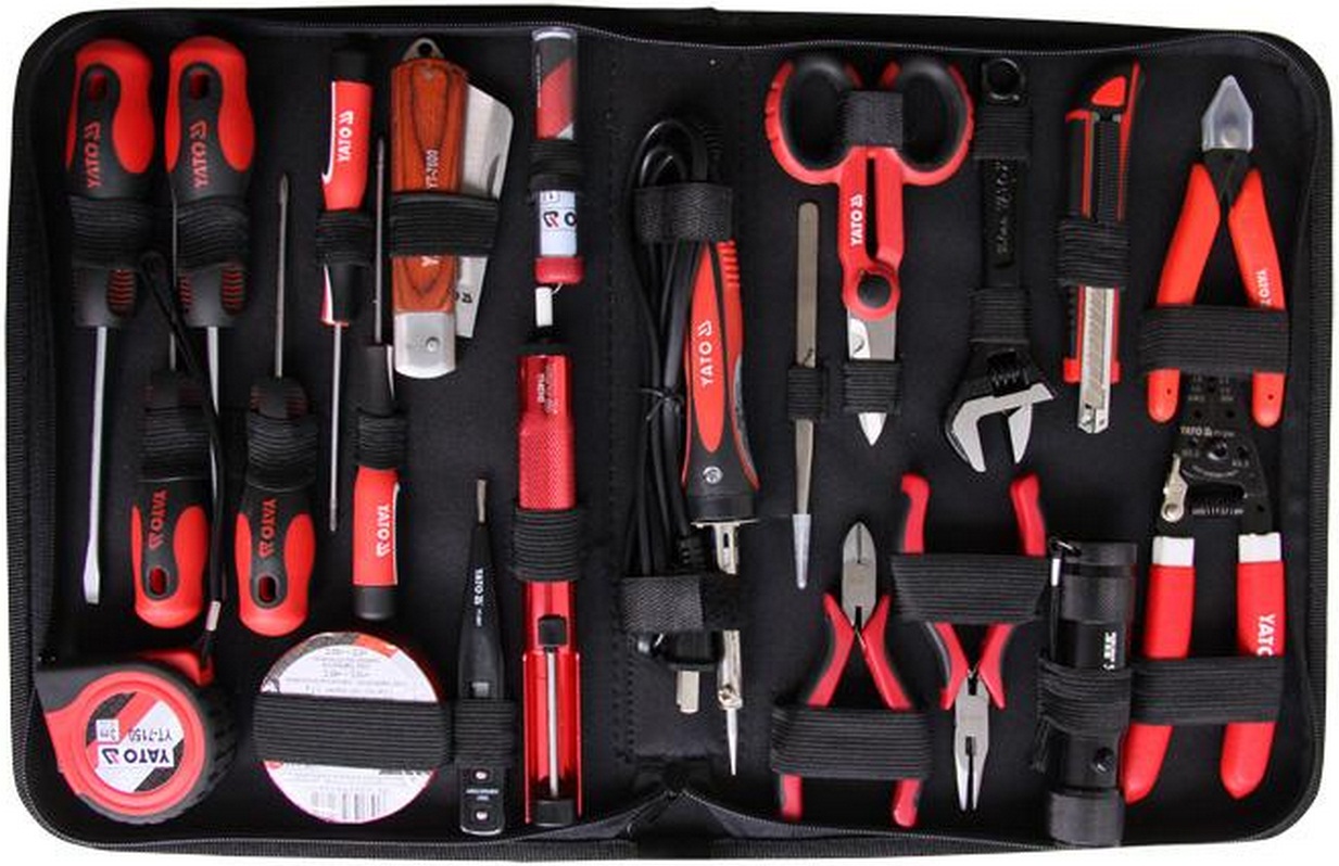 Yato electrician tool set 22pcs in pouch