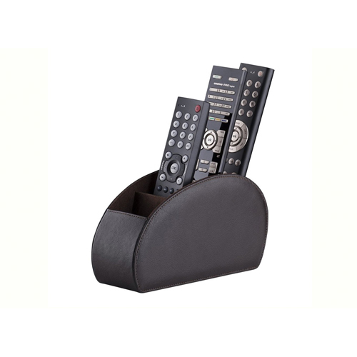 Leather tv remote holder