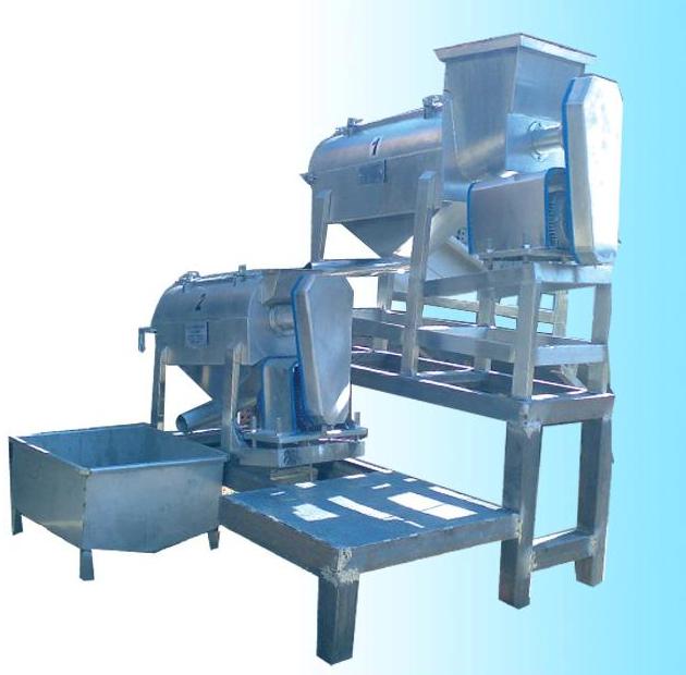 Pulper and finisher fruits pulp production