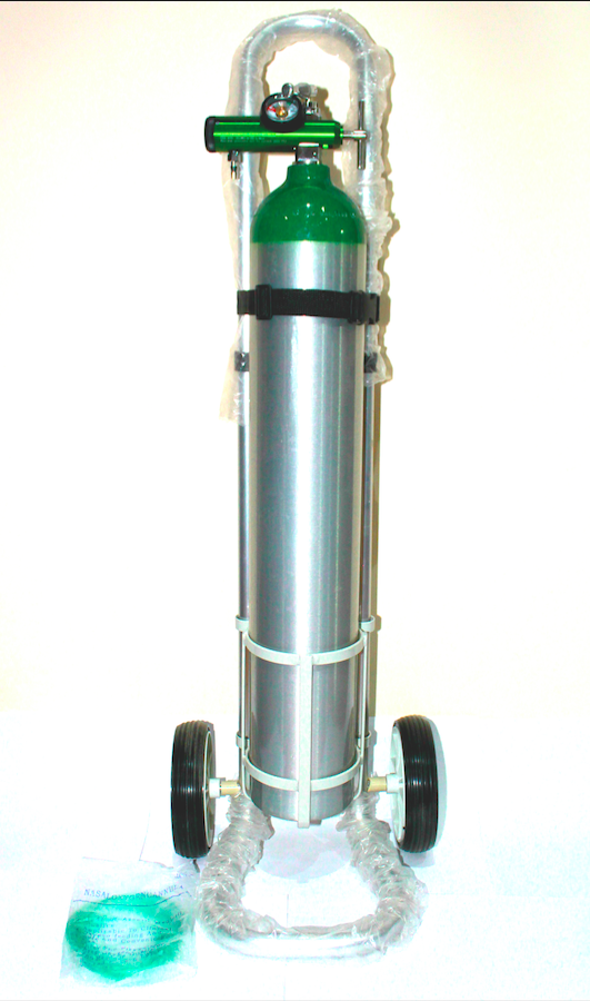 5l aluminum medical oxygen cylinder with trolley