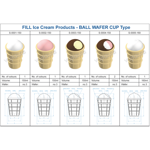 Ice cream equipment wafer cup