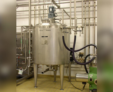 Powder tank for dairy - cheese
