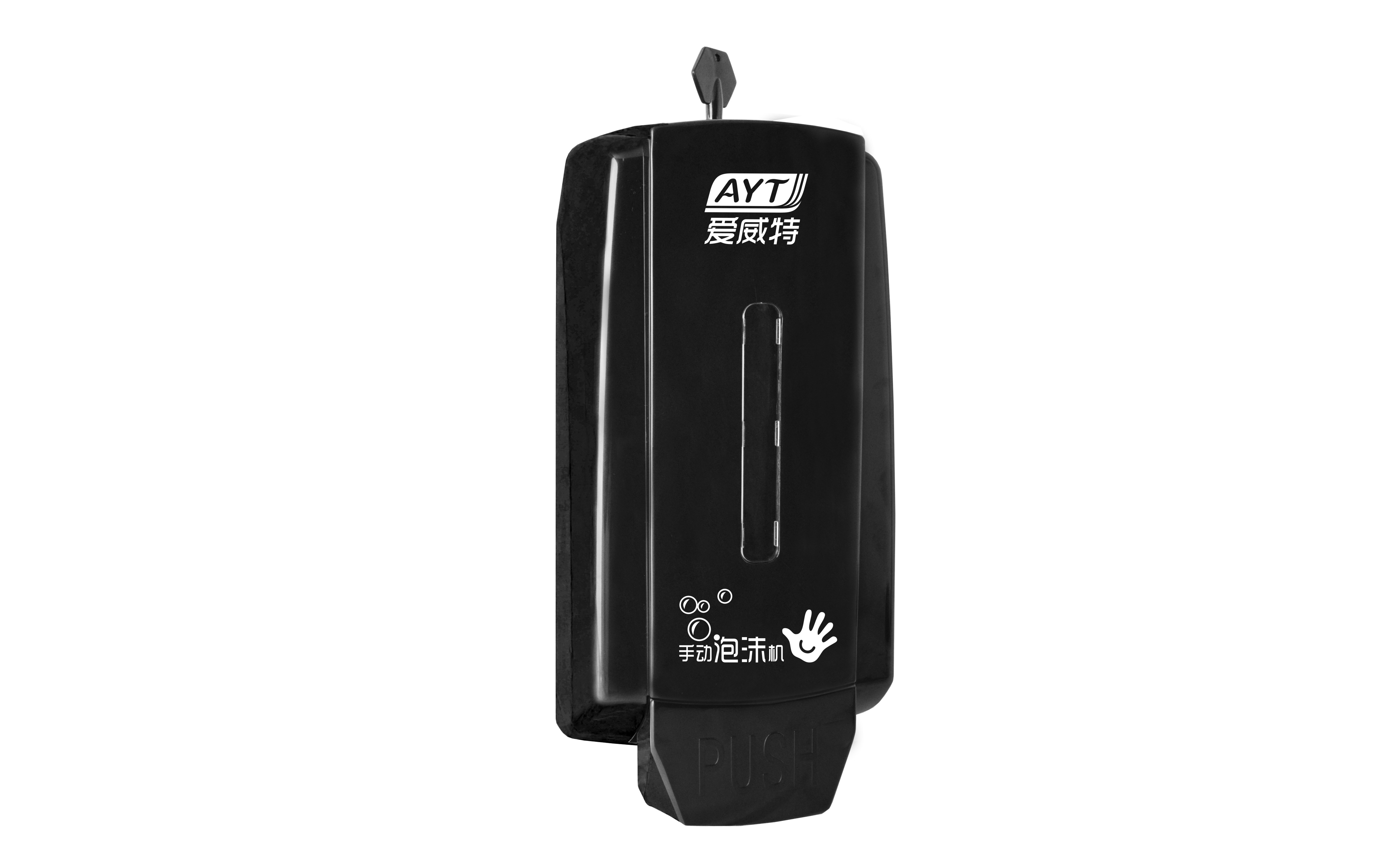 Ayt-668(black) plastic manual soap dispenser