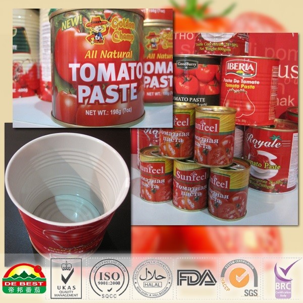 Canned tomato paste 400g/tin