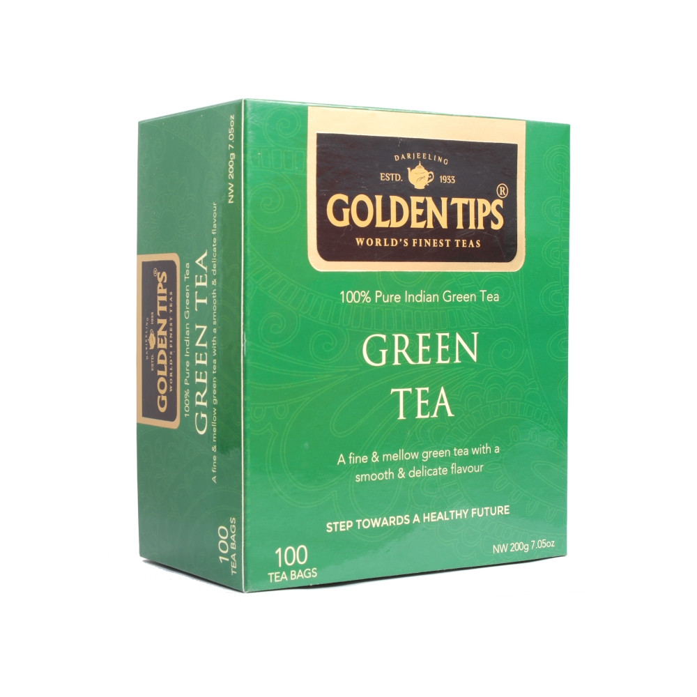 Golden tips green tea - 100 tea bags - 200g