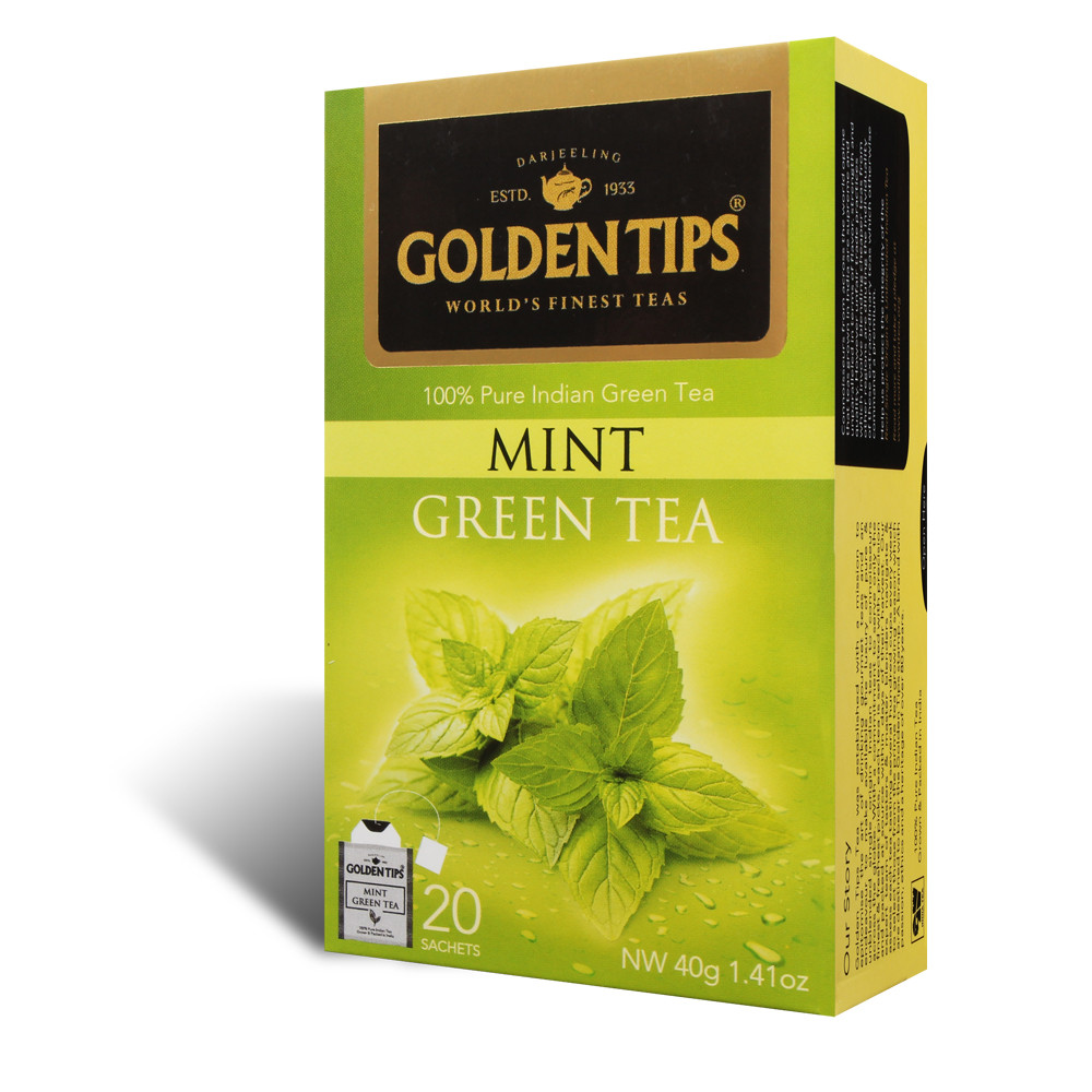 Mint green envelope tea - 20 tea bags 40gm