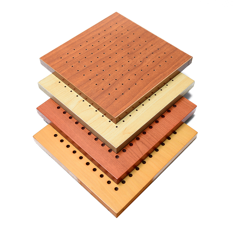 12mm mdf acoustic board soundproof perforated wall panel