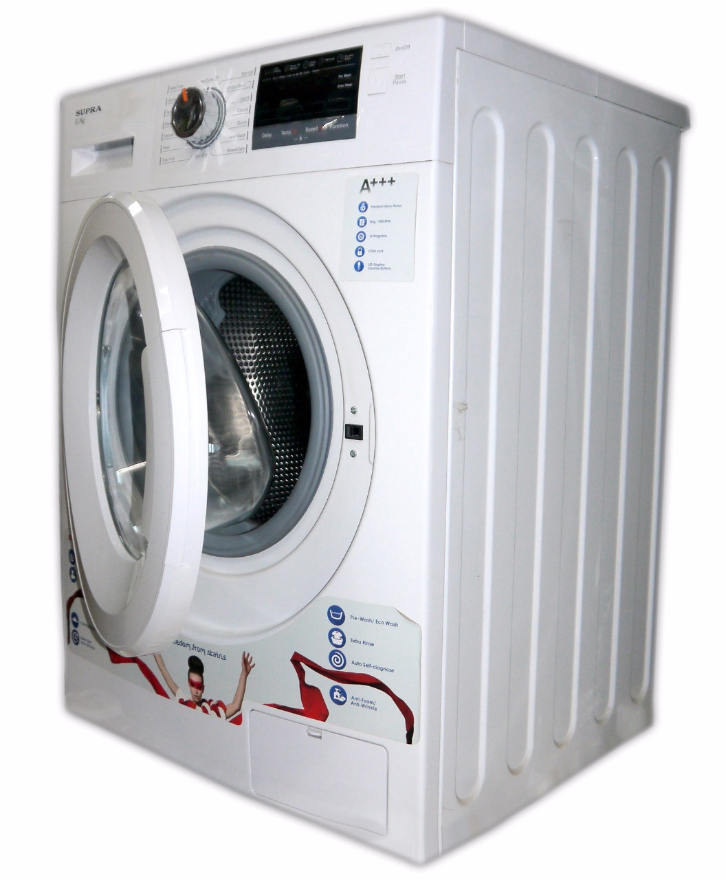 Supra front load washing machine 8kg