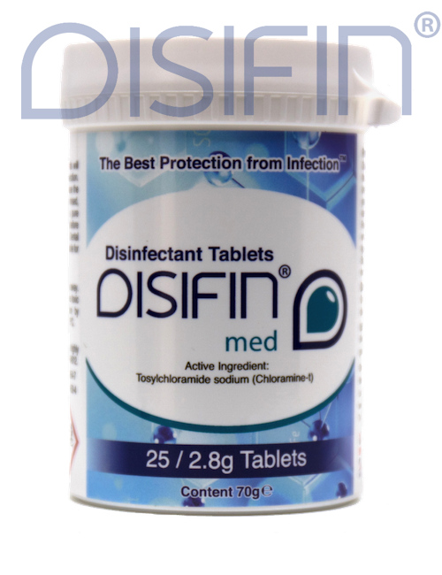 Disifin Med Surface Disinfectant Tablets - 25 Tablet Tub