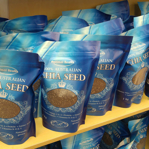OPTIMAL HEALTH Premium Chia Seeds 1kg Bag Australian Grown Natural Omega 3 6 High Fibre SUPER FOOD_2