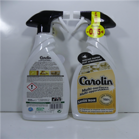 Carolin Spray 650 ml Multi Clean Avec Savon Noir