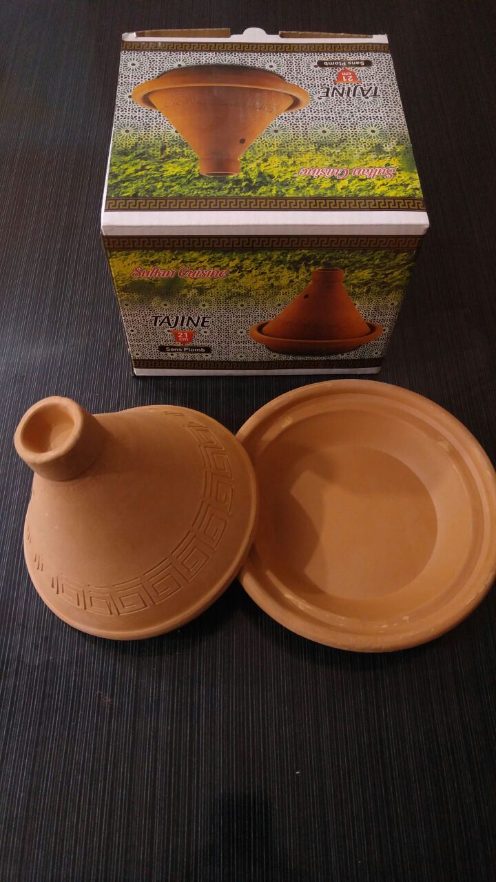 Terracotta pottery tajine