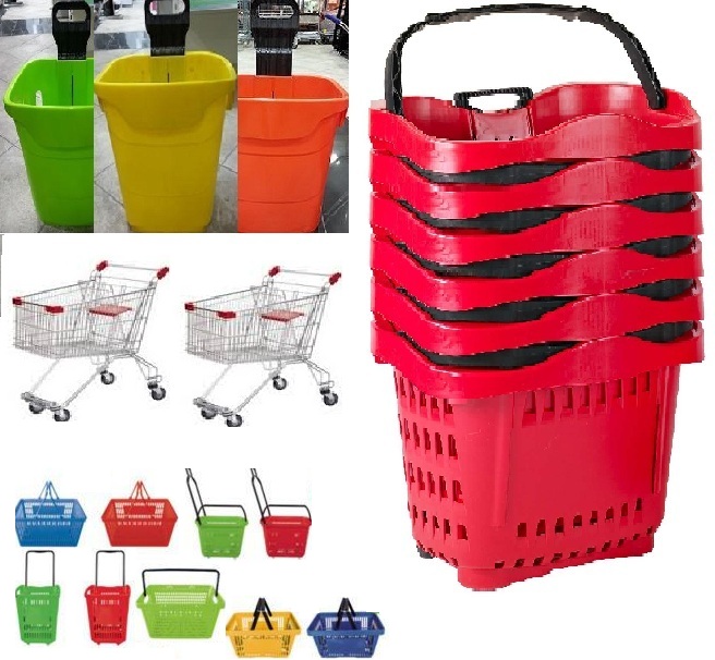 Plastic trolley for supermarket, apple trolley,cest plastic trolley for supermarket