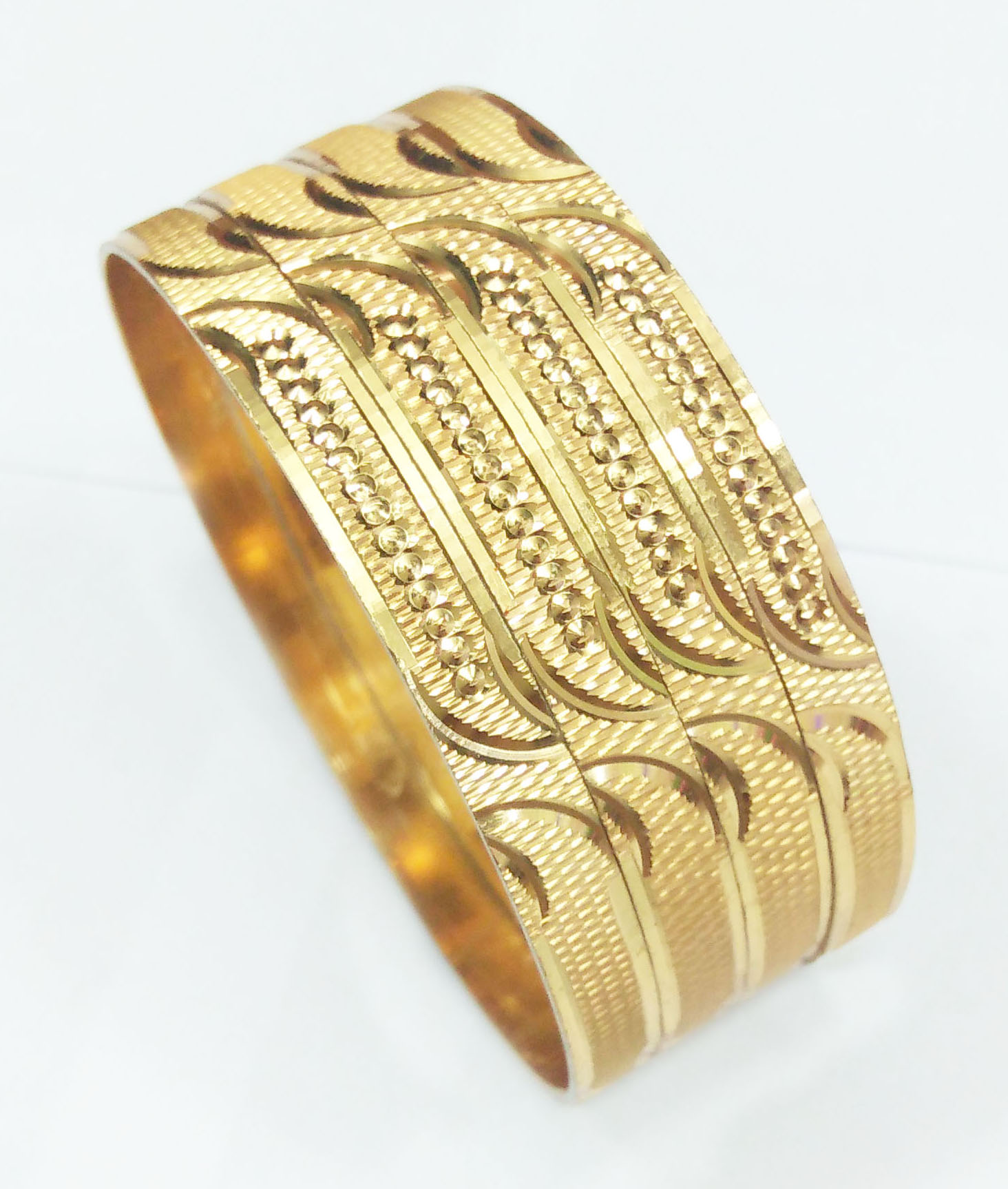 Cnc diegold brass bangle 6mm width