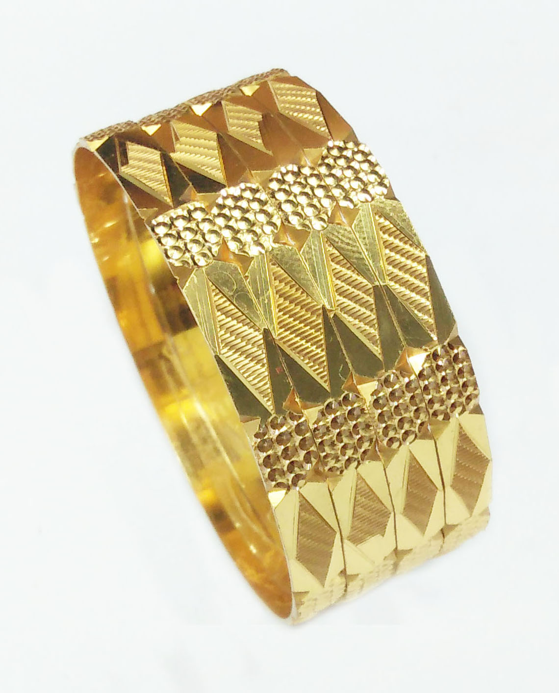 Cnc diegold brass bangles