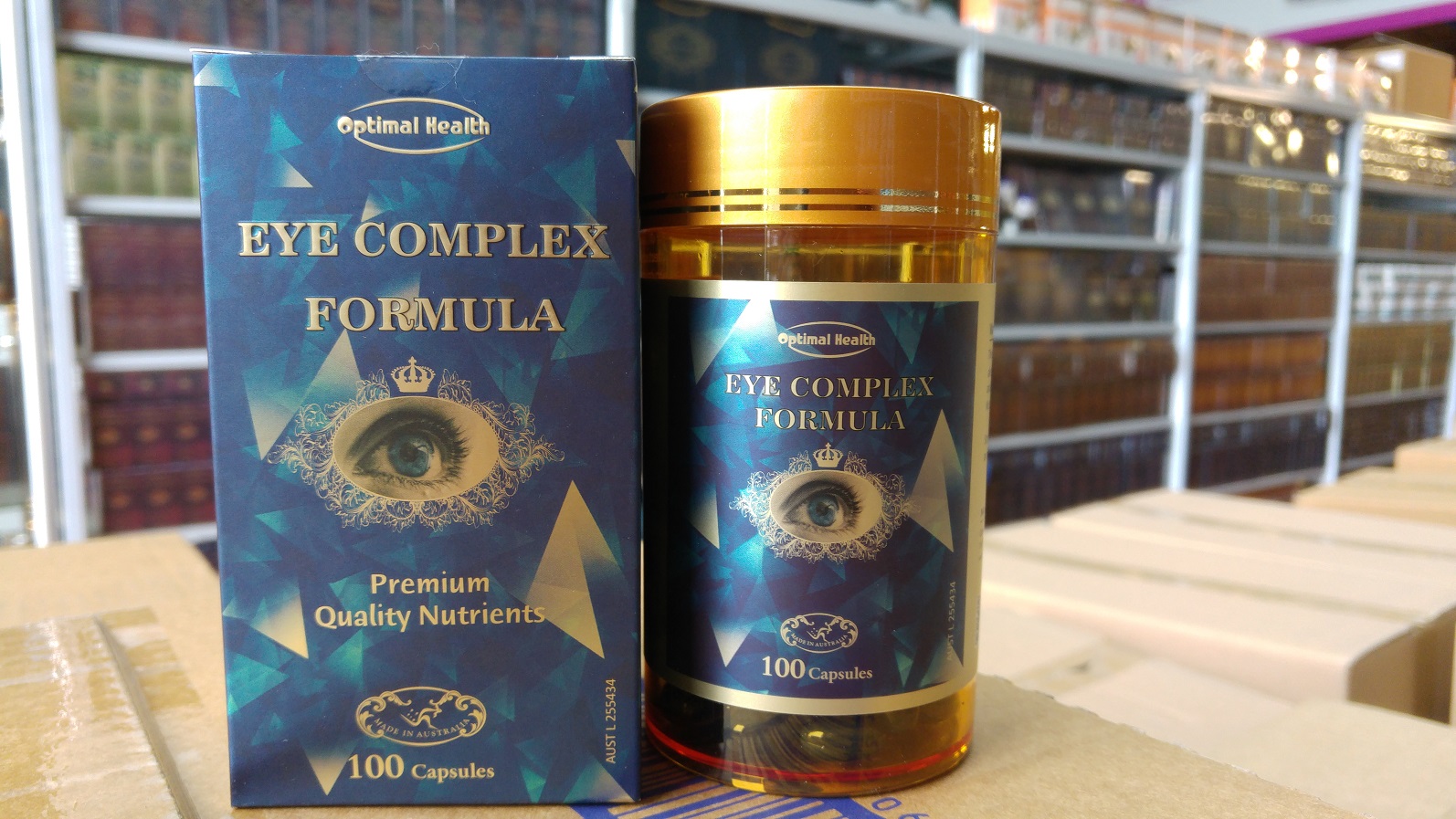 Optimal health eye care complex 100 capsules made in australia.  gmp licence.