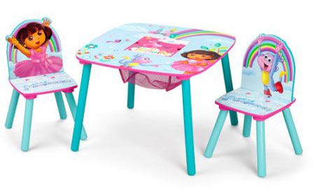 Dora table & chair set with storage
