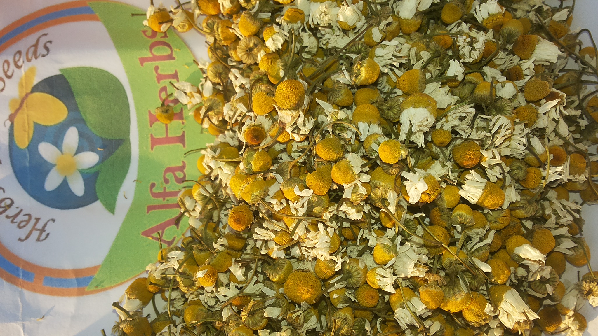 Chamomile flowers dried