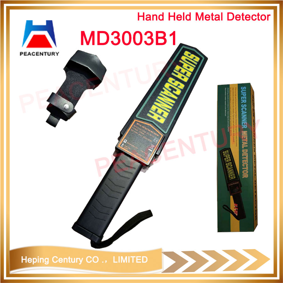 High sensitivity adjustable hand held metal detector with 9v battery md3003b1