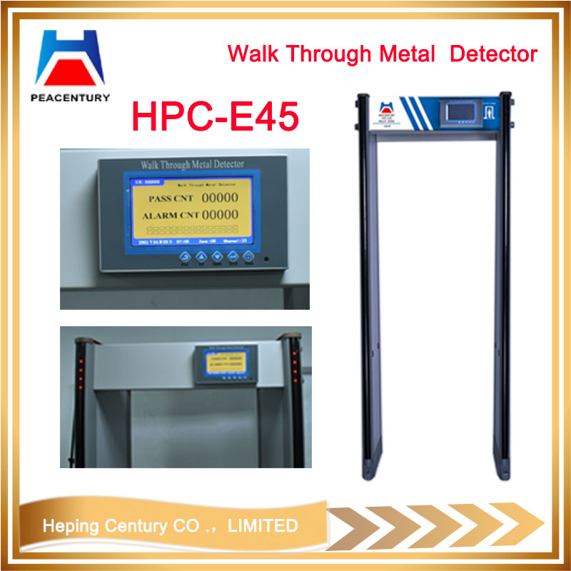 Door frame metal detector manufacturer security walk throughmetal detector  hpc-e45