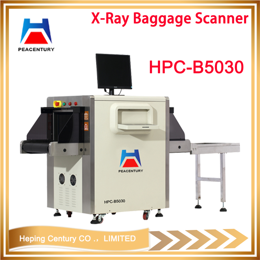 Tip function auto operation hpc-b5030 small size dual energy xray baggage scanner