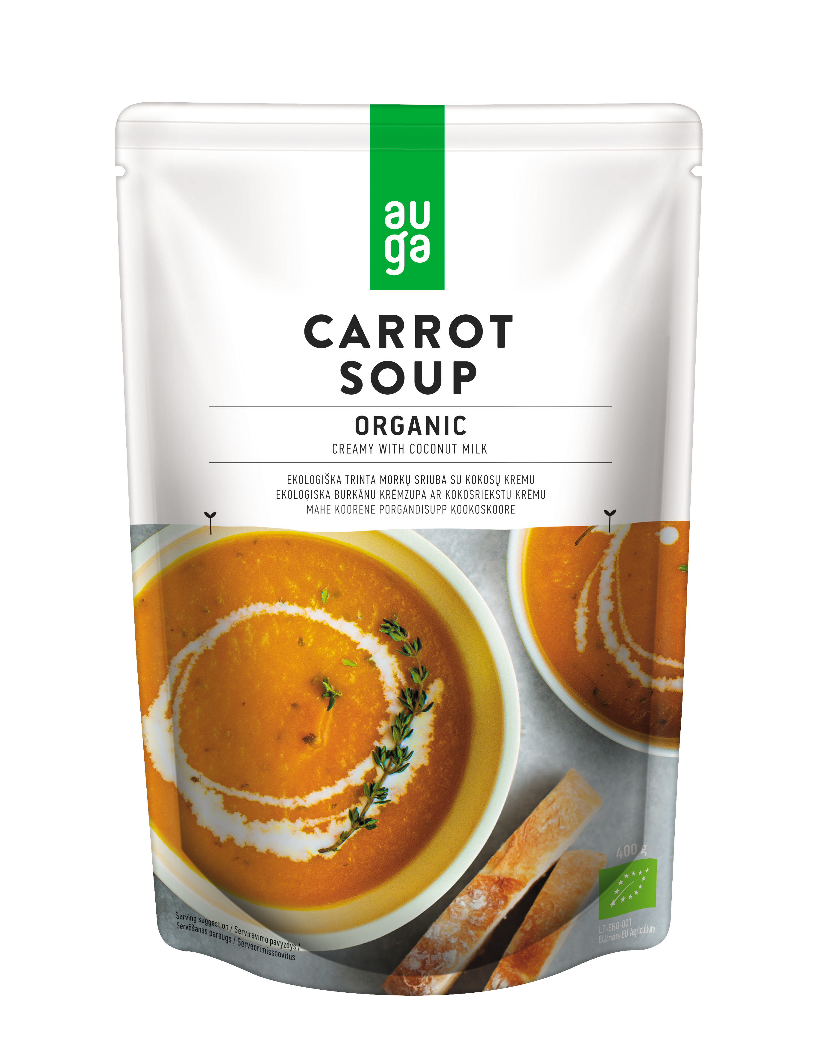 Auga organic carrot soup