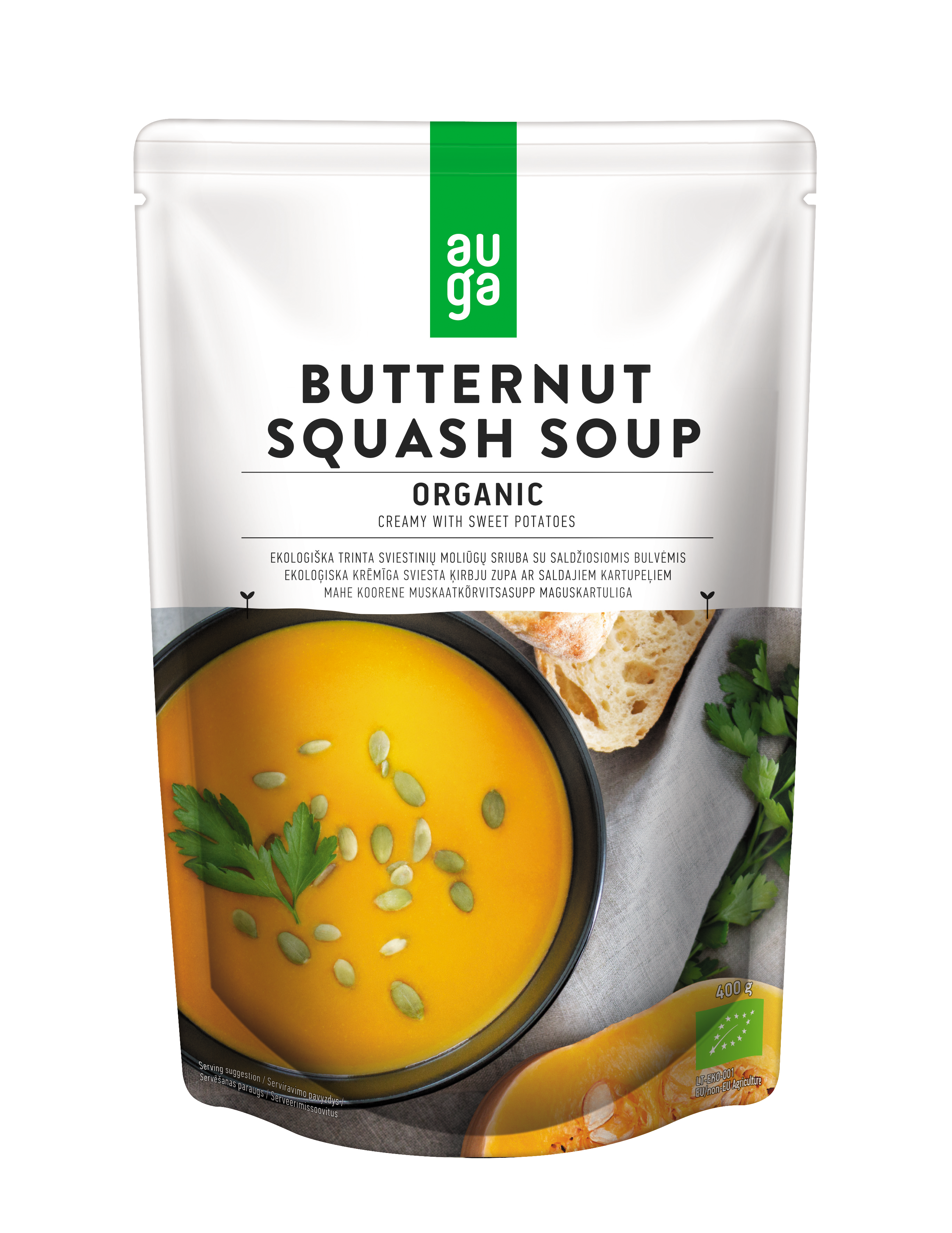 Auga organic butternut squash soup