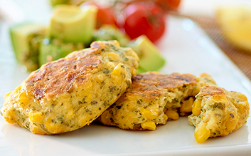 CORN, CARAMELISED ONION & PARMESAN CHEESE FRITTER 48 x 50G