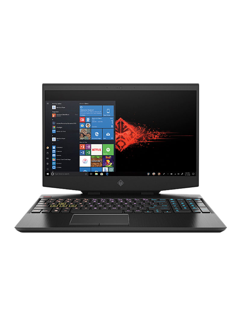 Omen 15-dh0021ne Gaming Laptop With 15.6-Inch Display, Core i7-9750 Processor 16GB RAM 1TB SSD 6GB NVIDIA GeForce GTX 1660 Ti Graphics And English Arabic Keyboard Black_2