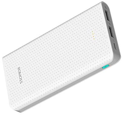10000 mAh 2-Port Portable Quick Charge Power Bank White