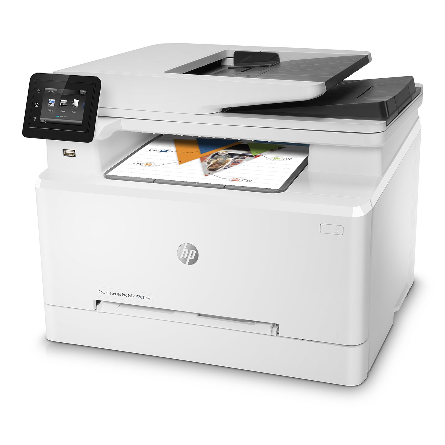 Color LaserJet Pro MFP M281fdw Printer,T6B82A White