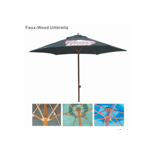 Faux Wood Umbrella - 2016101117742_2