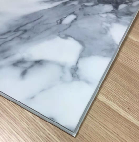 Customized marble design waterproof floor click lock stone plastic flooring d021