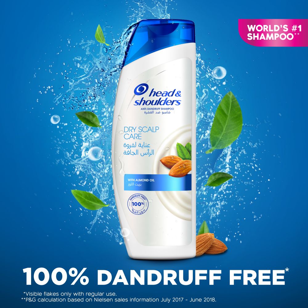 Wholesale head & shoulders dry scalp care anti-dandruff shampoo with almond oil, 600ml