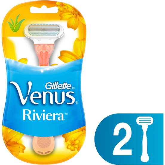 Wholesale gillette venus riviera women’s disposable razors – 2 count