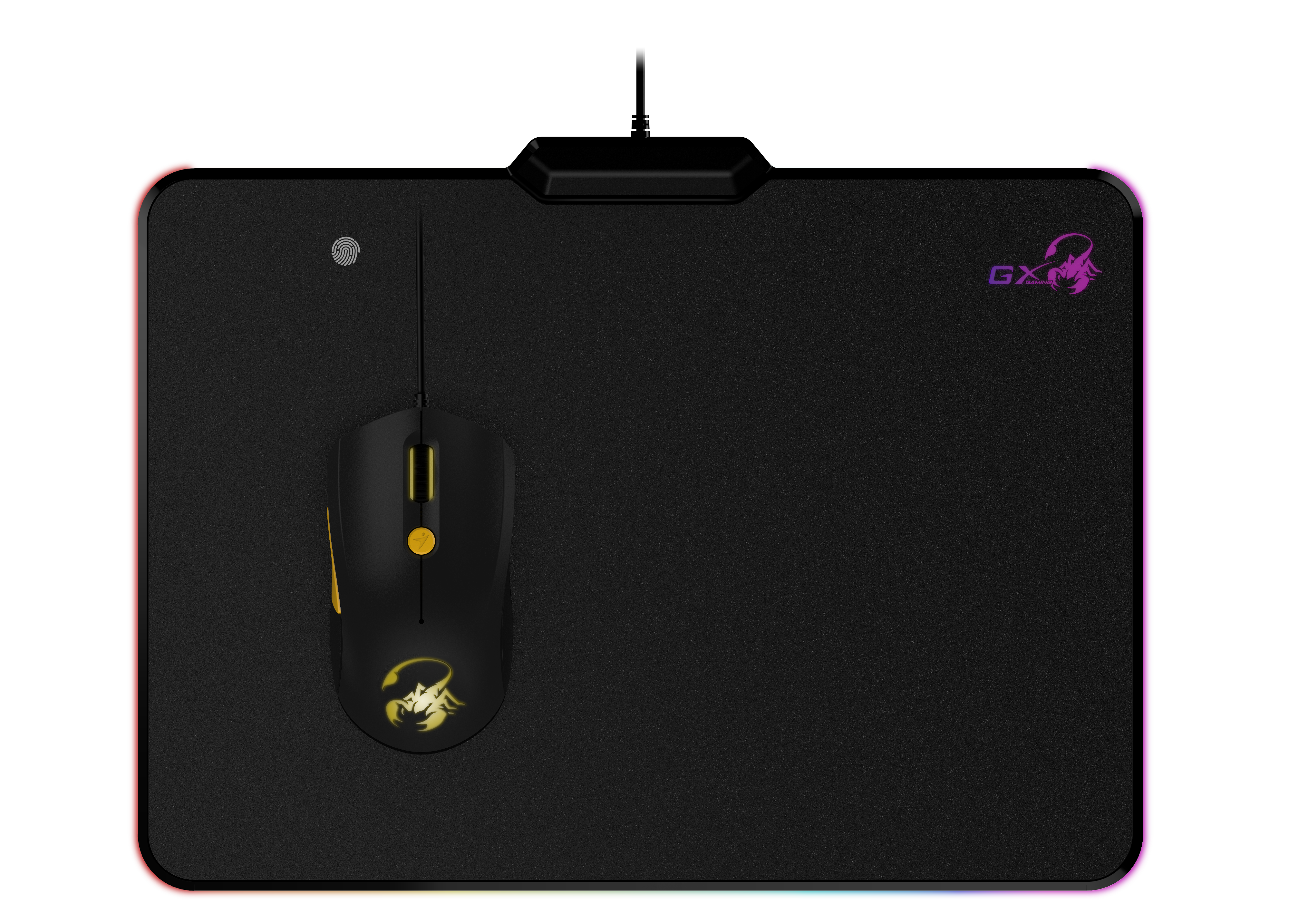 Wholesale gx mouse pad : gx-p500 hard low friction mousepad with rgb lighting for effortless speed and accuracy