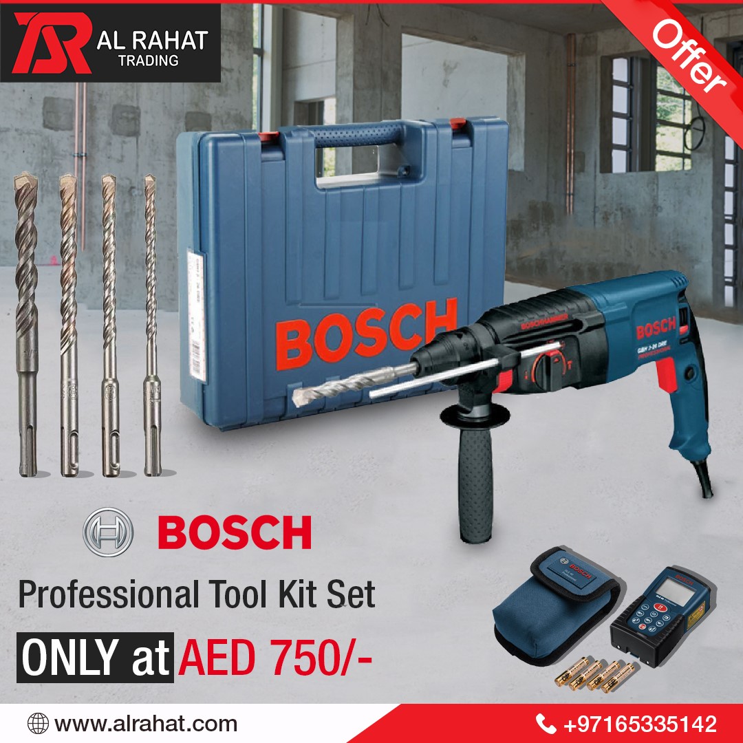 Bosch professional tool kit set only at aed 750/-